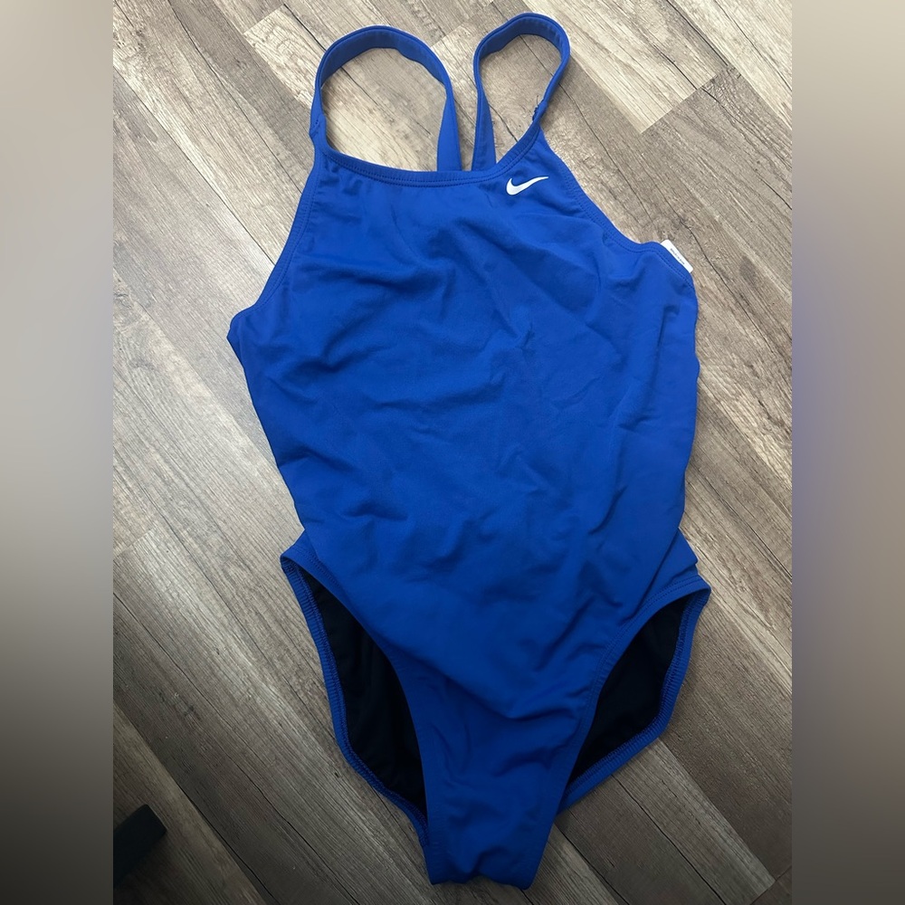 Nike Hydrastrong Royal Blue Athletic Swimsuit